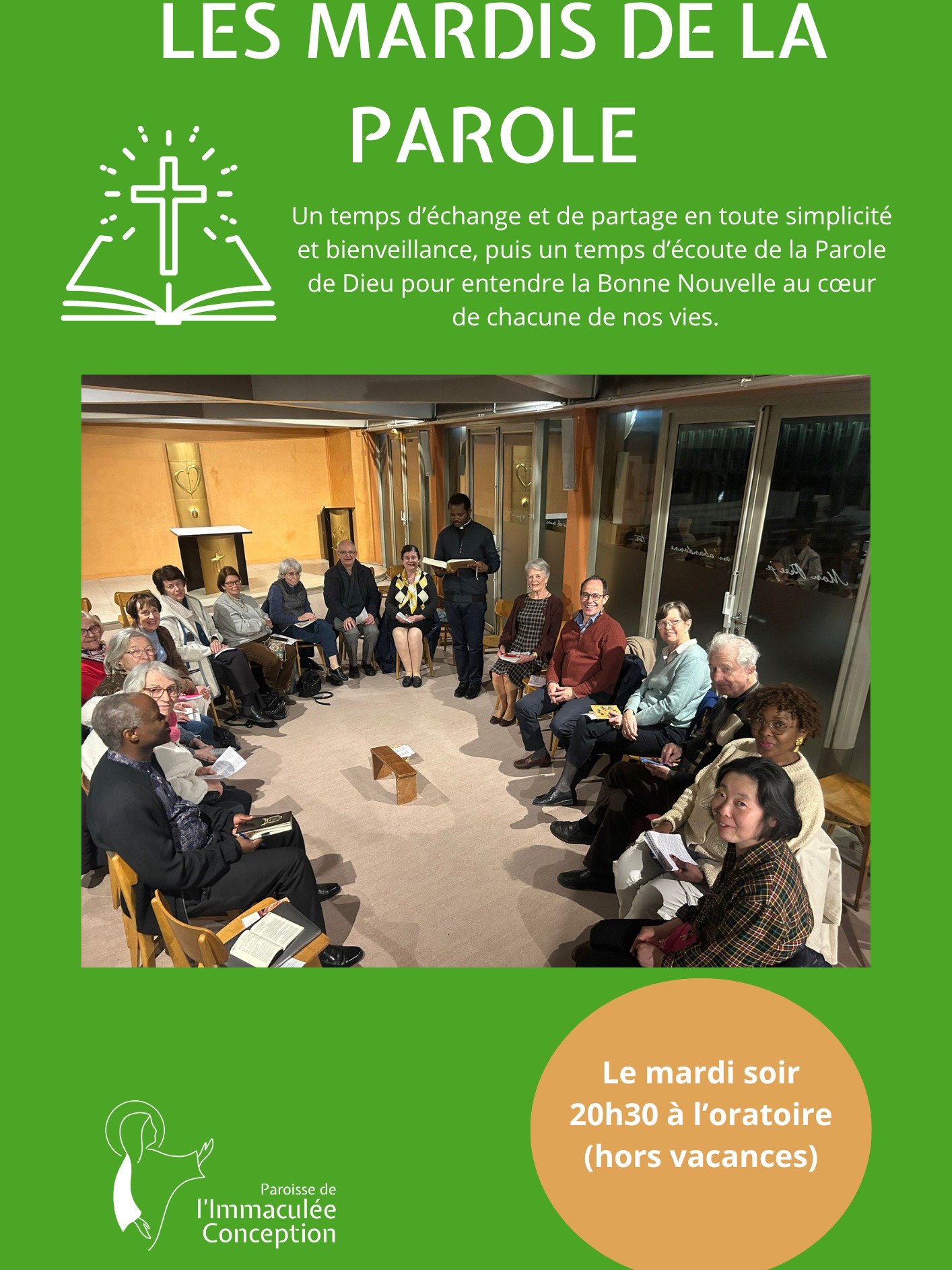 Mardi de la Parole - 20h30 chaque mardi (hors vacances)