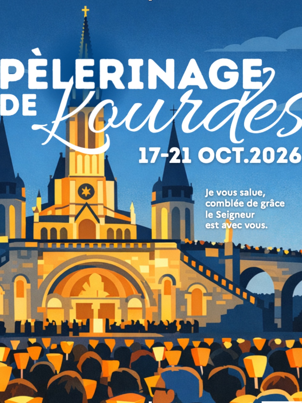 Pélerinage de Lourdes du 17 au 21 octobre 2026